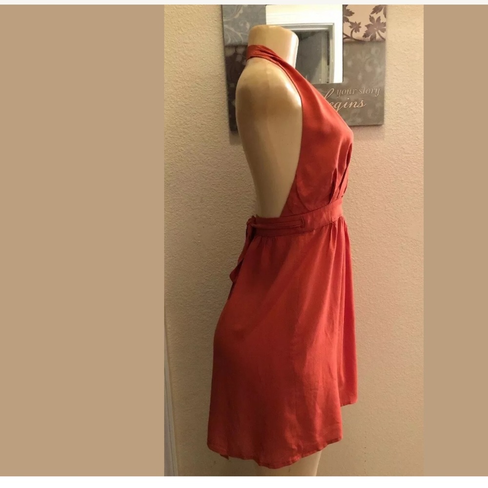Re-Named Wrap Sundress Deep Cleavage Open Back - image 4